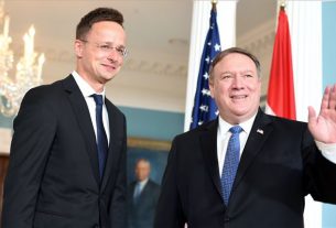 Szijjártó Péter és Mike Pompeo