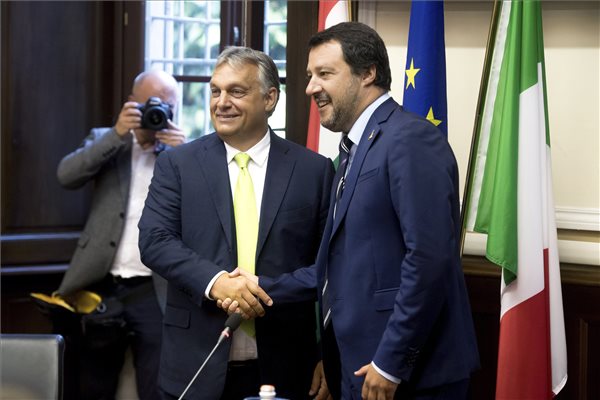 Orbán Viktor és Matteo Salvini