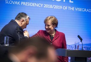 Orbán Viktor és Angela Merkel