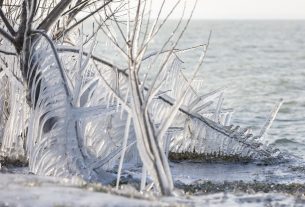 Tél a Balatonon