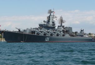 Moszkva orosz hadihajó elsüllyedt a Fekete-tengeren