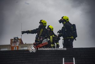 XI. kerületi tűz Nagyszeben tér