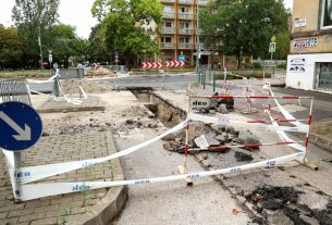 Vízmű Kálvária téri körforgalom