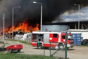 Tűz felgyői hulladékkezelő