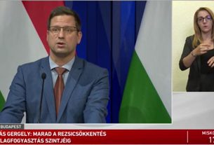 Gulyás Gergely kormányinfó