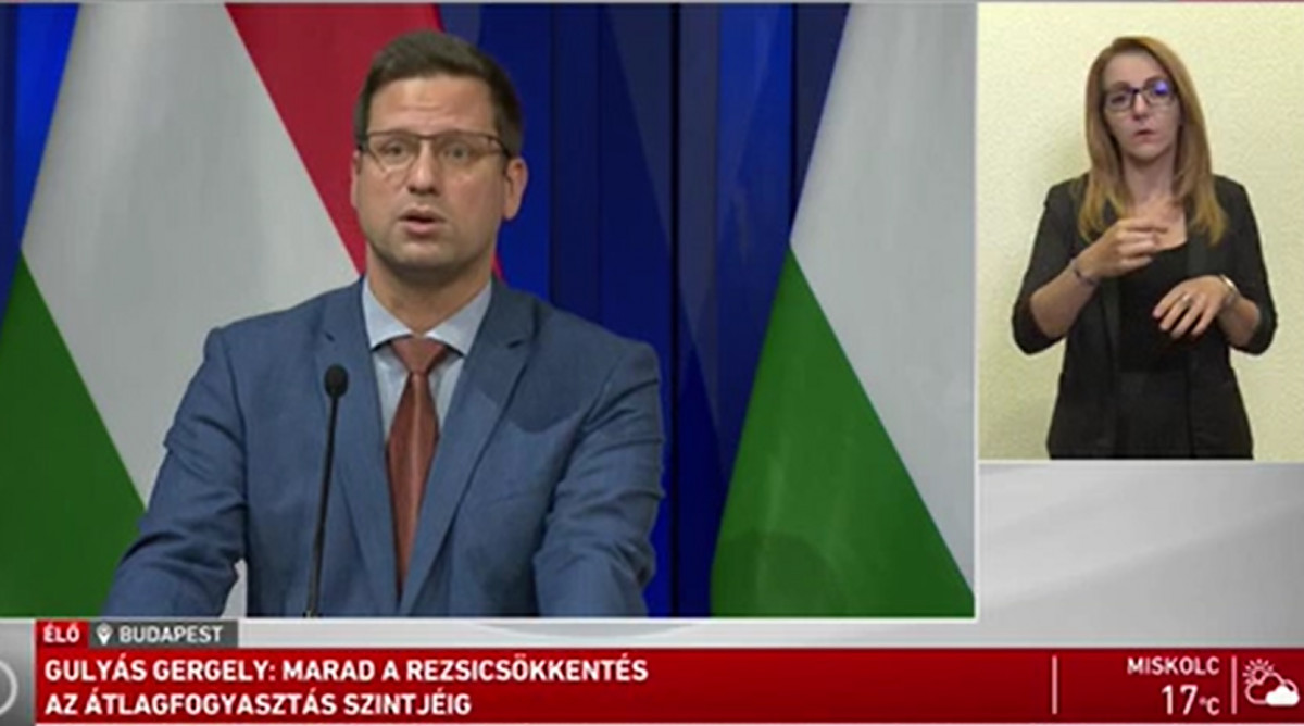 Gulyás Gergely kormányinfó