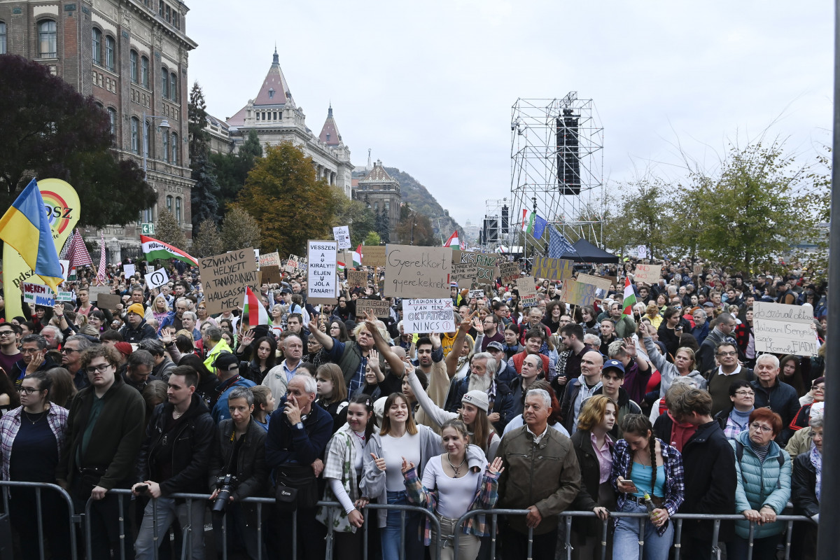 Szolidaritási tüntetés Budapesten