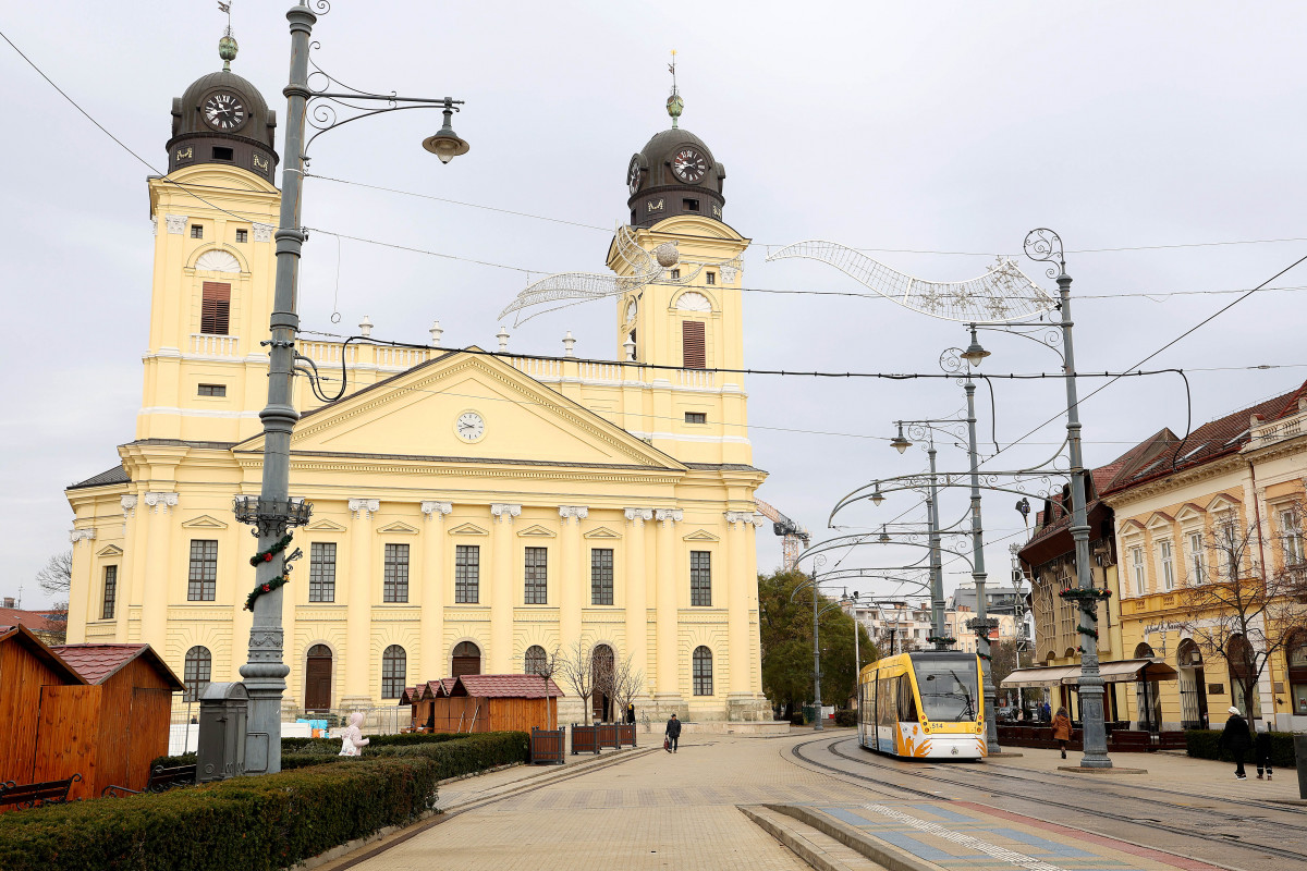 Debrecen, református nagytemplom, Piac utca