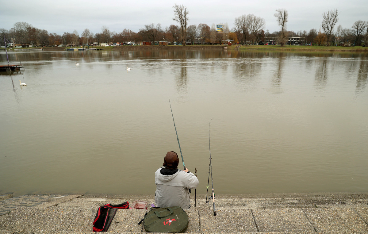 Szeged, Tisza, horgász, folyó, víz