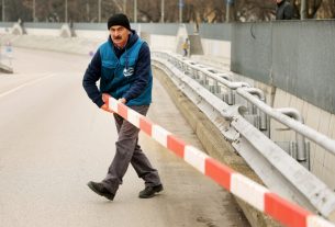 Szeged, Huszár Mátyás rakpart, rakpart, lezárás, Tisza, vízállás, árad, áradás