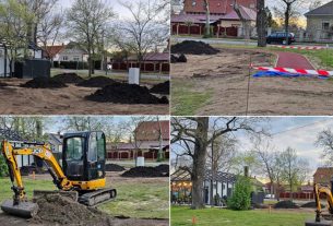 900 m2-es területről hordják el törmelékes talajt a Liget térről