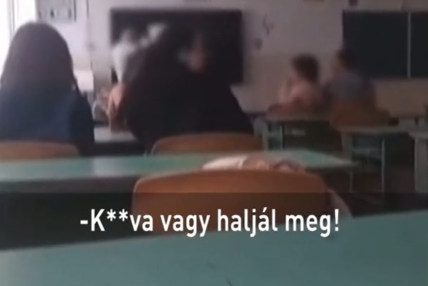 Kesznyéten diák hajtépés