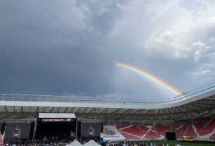 Szivárvány Debrecen fölött