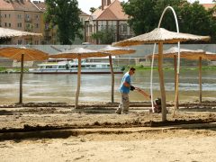 Szeged, Lapos Beach, Lapos, szabadsztrand, strand, Tisza, fürdés, nyár, vízimentő