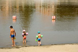 Szeged, meleg, nyár, kánikula, hőség, hőségriasztás, strand, fürdő, időjárás, Tisza