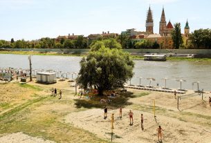 Szeged, Lapos, szabadstrand, strand, Tisza part, nyár, hőség, kánikula, meleg, időjárás, fürdés