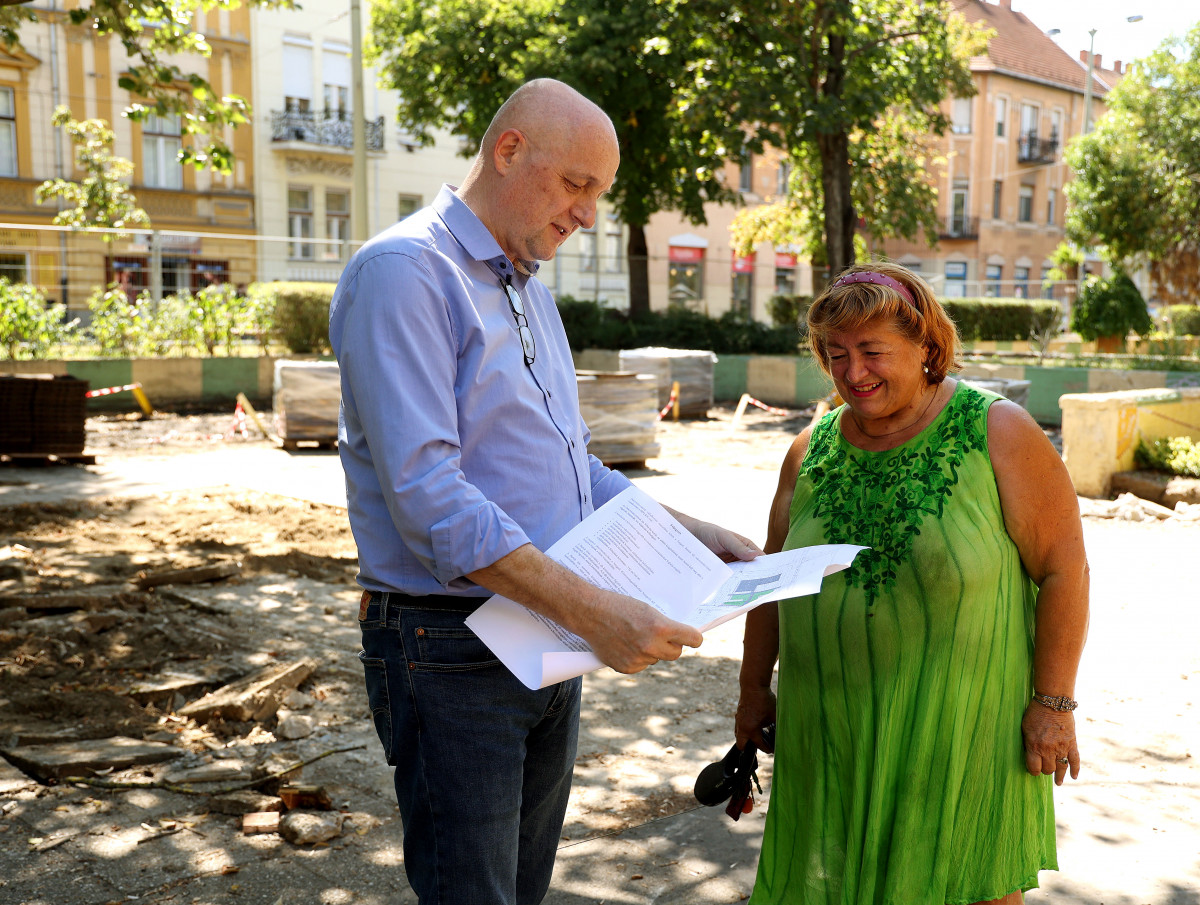 Szeged, Bartók tér, felújítás, városfejlesztés, Nagy Sándor, Szondi Ildikó