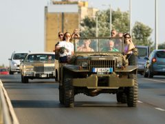 Szeged, XIV. Dél-Alföldi Veteránjármű Találkozó, veterán autó, Bertalan híd