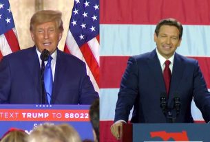 Ron DeSantis, és Donald Trump