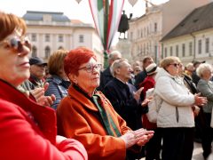 Szeged, Klauzál tér, megemlékezés, március 15, díszünnepség, Botka László