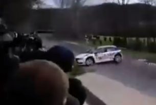 Videón az esztergom rally balesete