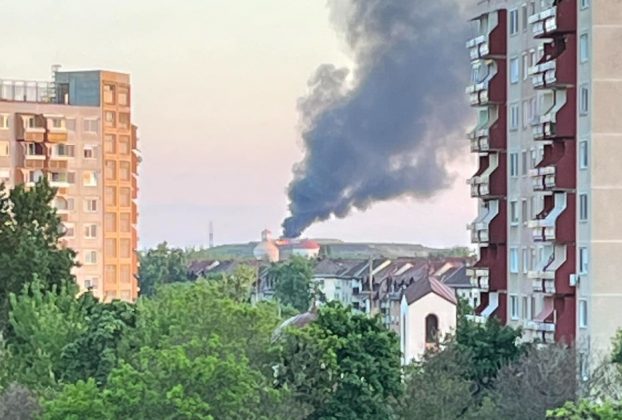 Szeméttelep tűz Debrecennél