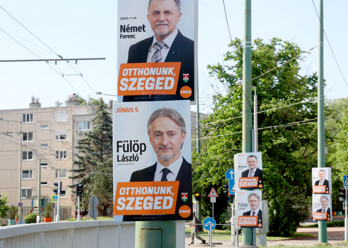 Szeged, Választás, politikai plakát, plakát, Torontál tér