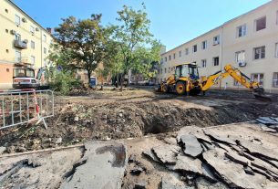 Szeged, közpark, Attila utca, Löw Lipót park, Löw Immánuel park, rekonstrukció, belváros