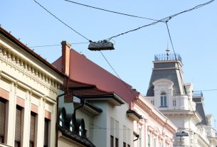 Szeged, megújul, Oskola utca, közvilágítás